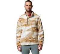 Columbia Mens Regular Fit Helvetia II Printed Half Snap Fleece - Colour: 126 Sea Salt Summits - Size: XL