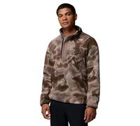Columbia - Half-snap printed fleece - Helvetia II Printed Half Snap Fleece Iron Dyeflow for Men - Size M - Brown Brown M