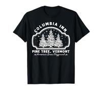 Columbia Inn Pine Tree Vermont Christmas T-Shirt