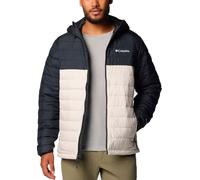 Columbia - Insulated and Water-repellent jacket - Powder Lite II Hooded Jacket Dark Stone Black for Men - Size M Black M