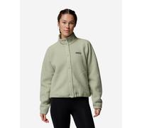Columbia Jasper Ridge™ Pebbled Snap Full Zip Fleece Green S Woman