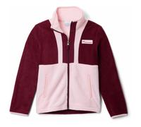 Columbia Youth Unisex Back Bowl 2 Full Zip Fleece, Full Zip Fleece Jacket, Rich Wine, Satin pink, M