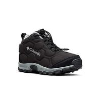 Columbia KIDS FIRECAMP MID 2 WATERPROOF Waterproof Unisex Kids Mid Rise Trekking And Hiking Boots, Black x Monument - Children, 10 UK