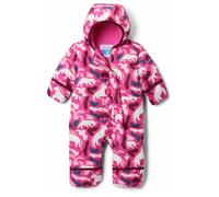 Columbia Youth Infant Snuggly Bunny 2 Bunting, Snowsuit Romper, Pink Ice Uniflauge/Satin Pink, 3/6 Months