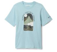 Columbia - Kid's Valley Creek II S/S Graphic Shirt - T-shirt size M, blue/grey