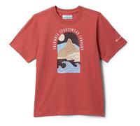 Columbia - Kid's Valley Creek II S/S Graphic Shirt - T-shirt size M, red