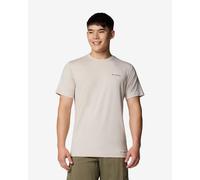 Columbia Kwick Hike Back Graphic short sleeve T-shirt light beige green - XXL