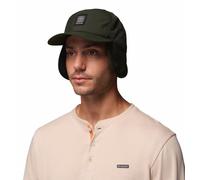 Columbia Landroamer Cap with Ear Flaps Women/Men - Winter Baseball Outdoor Peak, Flaps, Lining Autumn-Winter - One Size Dark Green