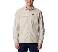 Columbia Men's Landroamer Lined Shirt T, Dark Stone, L