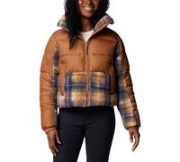 Columbia - Women's Leadbetter Point II Print Sherpa Hybrid - Synthetic jacket size L, brown