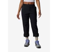 Columbia Women's Leslie Falls Convertible Pant, Hiking Convertible Trousers, Black, W4/L