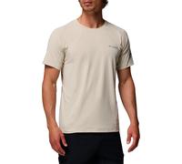Columbia - Lightweight Stretch Hiking T-shirt - Diamond Peak Pro Short Sleeve Dark Stone for Men in Nylon - Size S - Beige Beige S