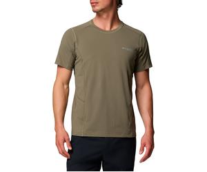 Columbia - Lightweight Stretch Hiking T-shirt - Diamond Peak Pro Short Sleeve Stone Green for Men in Nylon - Size XL Green XL