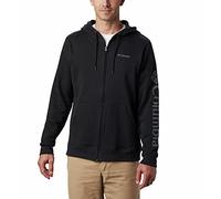 Columbia M Logo Fleece Fz Knit Tops - Black, City Grey, Small