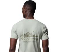 Columbia male Rapid Ridge™ Pure Cotton Graphic T-Shirt - L - Green, Green,White