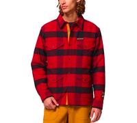 Columbia - Men's Checkered Shirt - High Cascades Shirt Jacket Red Dahlia Tims Buffalo Plaid for Men - Size L Red L