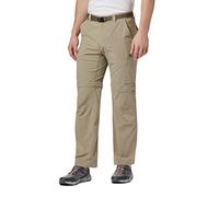 Columbia Men’s 2in1 Hiking Trousers, SILVER RIDGE CONVERTIBLE PANTS, Nylon, Tusk, Size: 34, AM8004