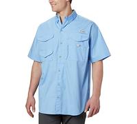 Columbia Men’s Bonehead Short-Sleeve Work Shirt, Comfortable and Breathable, White Cap, Large