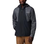 Columbia Men’s Inner Limits II Jacket, Packable, Waterproof & Breathable, Black/Graphite Heather, 6X Big