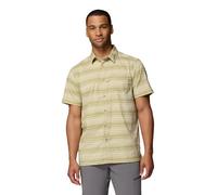 Columbia Men’s Super Slack Tide Camp Shirt Short Sleeve, Serpentine Surge Stripe, Large