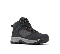 Columbia Men's Transverse Hike Waterproof, Waterproof Mid Rise Trekking and Hiking Boots, Black/Mountain Red, 10.5