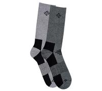 Columbia Men's Wool Crew Hiking Socks, Gravel, Medium