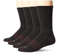 Columbia Men's 4 Pack Everyday Crew Socks Casual, Black, One Size (Pack of 4)