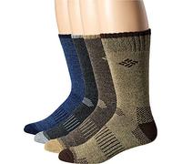 Columbia Mens 4 Pack Moisture Control Crew Socks