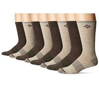 Columbia Men's 4 Pack Sockspaquete De 4 Calcetines Heather Crew.Heather Crew-socken, 4 Stück Casual Sock, Brown, One Size (Pack of 4)