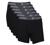 Columbia Men's Amazon Exclusive 6 Pack Performance Boxer Brief, Black, 3XL (Pack of 6)