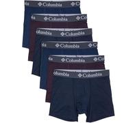 Columbia Men's Amazon Exclusive 6 Pack Performance Boxer Brief, Dark Mountain Grey/Dark Cherry/Navy, 3XL (Pack of 6)