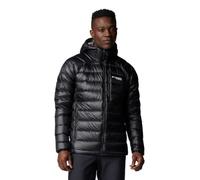 Columbia mens Arctic Crest Down Hooded Jacket, Black, XL
