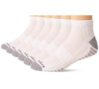 Columbia Men's Low-Cut Mesh Top Arch Support Sock, White/Grey, One Size
