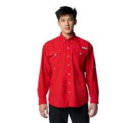 Columbia Men's Bahama II Long Sleeve Shirt, 2024 Red Spark, XX-Large