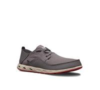 Columbia PFG Men's Bahama Vent PFG LACE Relaxed Boat Shoe, City Grey, Vintage Red, 9.5 UK