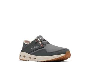 Columbia Men's Bahama X Relaxed Boat Shoe, Grill/Sunset Red, 11.5