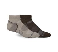 Columbia Men's Balance Point Walking Low-Cut Hiking Socks, Khaki/Brown, 10-13 (Shoe Size 6-12 US