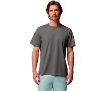 Columbia Men's Basic Tee, Short Sleeve T-Shirt, Charcoal HTHR, Medium