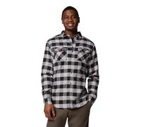 Columbia Men's Bearmouth Springs Roll Up Long Sleeve Flannel Shirt, Columbia Grey Buffalo Check, Medium