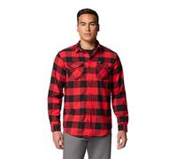 Columbia Men's Bearmouth Springs EXS Roll Up Shirt, Red Lily Buffalo Check, Large