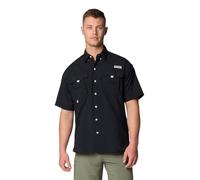 Columbia Men's Big and Powerful Bahama Ii UPF 30 Short Sleeve Fishing Jersey, Black, 3X