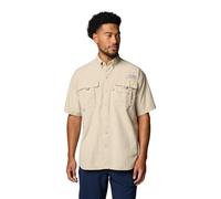 Columbia Men's Bahama II Short Sleeve Shirt, 2024 Fossil, Medium