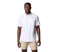 Columbia Men's Blood and Guts V Short Sleeve Shirt, White, Large