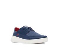 Columbia Men's Boatside Relaxed PFG Boat Shoe, Collegiate Navy/Sunset Red, 7