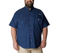 Columbia Mens Bonehead Short Sleeve Shirt, Carbon, 3X