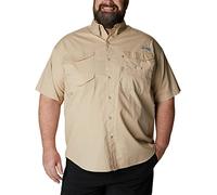 Columbia Men's Bonehead SS Shirt, Fossil, 6X Big