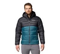 Columbia Men's Buck Butte 2 Insulated Hooded Jacket, Hooded Puffer Jacket, Everblue, Shark, L