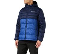 Columbia Men's Buck Butte Insulated Hooded Jacket, Hooded Puffer Jacket, Night Tide/Collegiate Navy, Size L