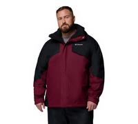 Columbia Men's Bugaboo 3 Fleece Interchange Jacket, 3 In 1 Interchange Winter Coat, Rich Wine, Black, XXL