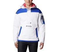 Columbia Men'S Challenger 1/2 Zip Pullover Jacket, White/Lapis Blue , S